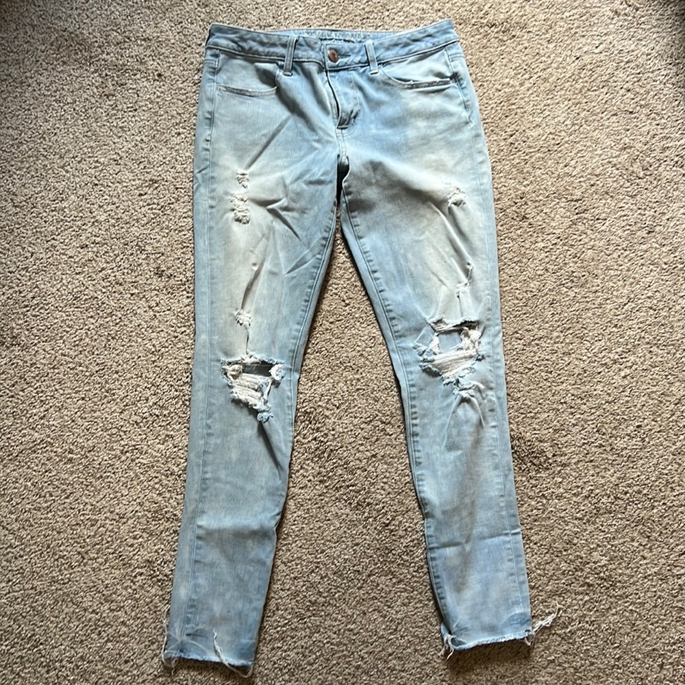 BARELY WORN American Eagle Outfitters Super Stretch Mid-Rise Jeggings